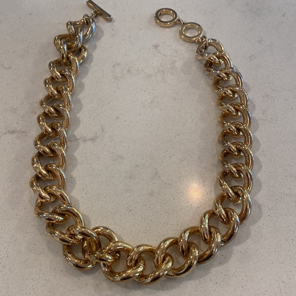 Anne Klein Chunky Gold Color Necklace